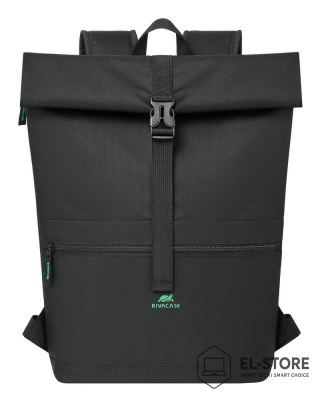 RivaCase Rivacase Gremio plecak City backpack Czarny Poliester, Przetworzony politereftalan etylenu (rPET)