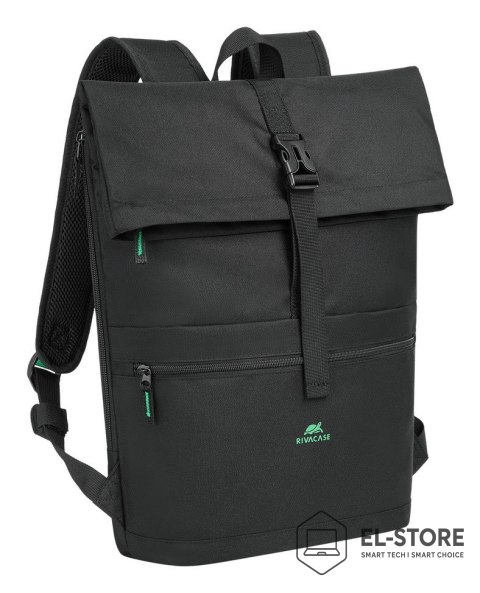 RivaCase Rivacase Gremio plecak City backpack Czarny Poliester, Przetworzony politereftalan etylenu (rPET)