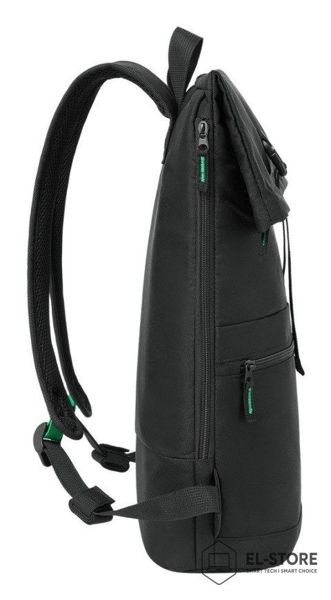 RivaCase Rivacase Gremio plecak City backpack Czarny Poliester, Przetworzony politereftalan etylenu (rPET)