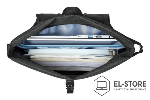 RivaCase Rivacase Gremio plecak City backpack Czarny Poliester, Przetworzony politereftalan etylenu (rPET)