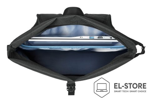 RivaCase Rivacase Gremio plecak City backpack Czarny Poliester, Przetworzony politereftalan etylenu (rPET)