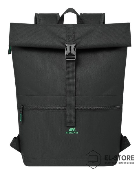 RivaCase Rivacase Gremio plecak City backpack Czarny Poliester, Przetworzony politereftalan etylenu (rPET)