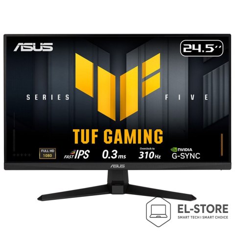 ASUS ASUS TUF Gaming VG259QMR5A monitor komputerowy 62,2 cm (24.5") 1920 x 1080 px Full HD LCD Czarny
