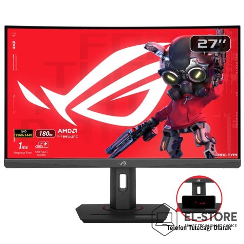ASUS Monitor ASUS XG27WCS 68,6cm (27") 2560x1440px Wide Quad HD Czarny