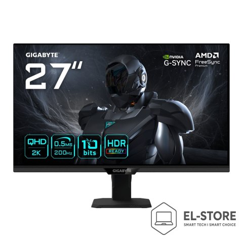 Gigabyte GIGABYTE G27Q20T monitor komputerowy 68,6 cm (27") 2560 x 1440 px Quad HD LED Czarny