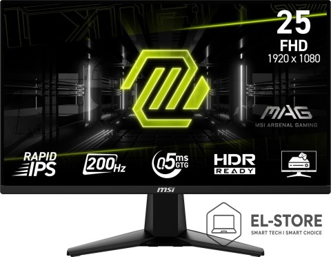 MSI MSI Monitor 24.5" MAG 255F E20 FHD 200Hz