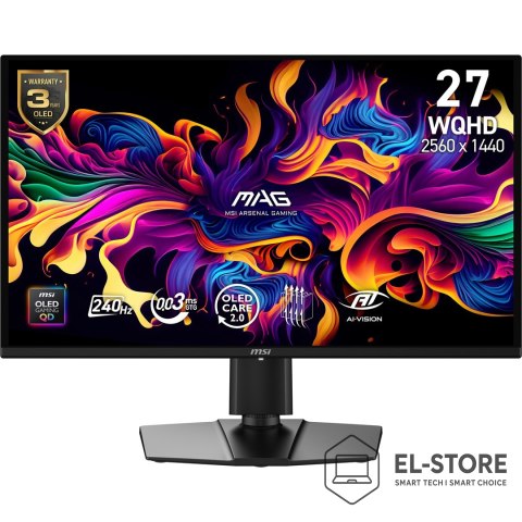 MSI MSI Monitor 26.5" MAG 274QP QD-OLED X24 WQHD 240Hz
