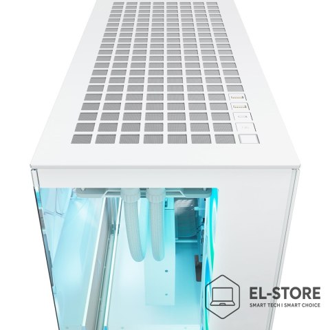 No name Okno Arctic Xtender Weiß Transparentes Glasfenster mit GPU mount