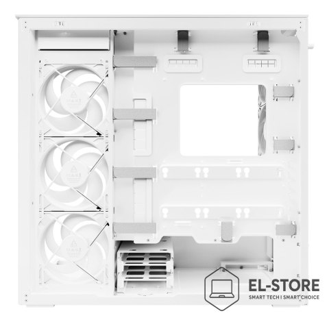 No name Okno Arctic Xtender Weiß Transparentes Glasfenster mit GPU mount