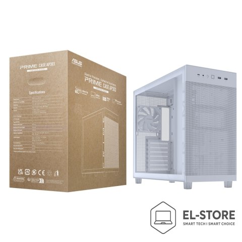 ASUS ASUS PRIME AP303 TG White Midi Tower Biały