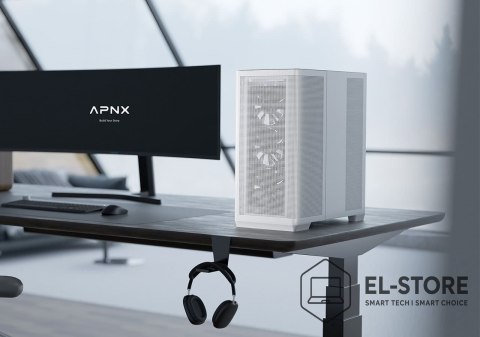 Aerocool Obudowa AeroCool APNX C1-R-WT-v1 Midi Tower Biały
