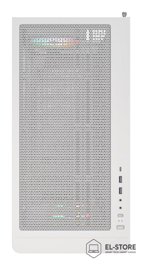 Montech Drewniana obudowa PC Montech XR, Midi-Tower, ATX, ARGB, Szkło hartowane - biała