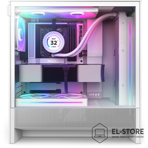 NZXT NZXT H5 Flow RGB Midi Tower Biały