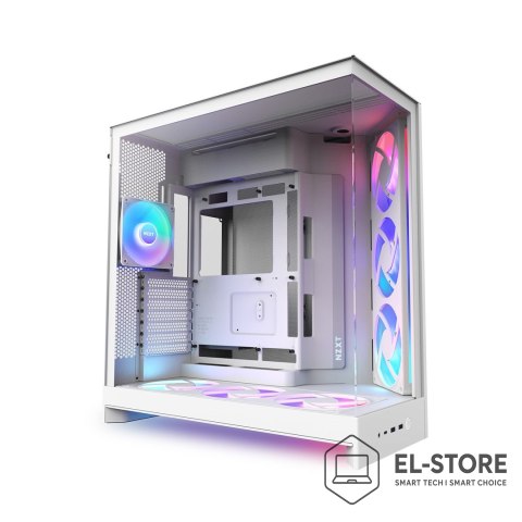 NZXT NZXT H9 Flow RGB+ Midi Tower Biały