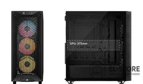 Corsair Obudowa Corsair 3200D RS ARGB Mid-Tower Smoked