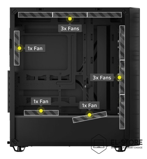 Corsair Obudowa Corsair 3200D RS ARGB Mid-Tower Smoked