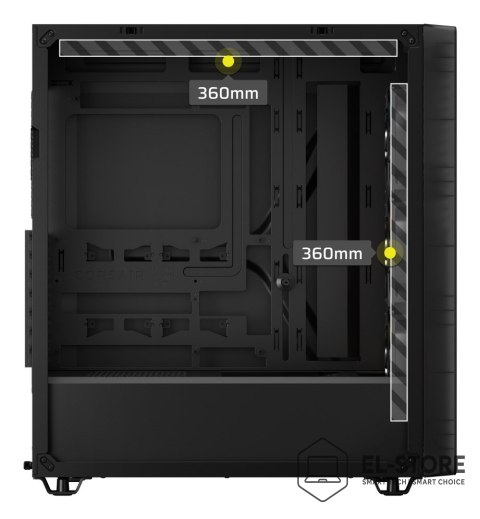 Corsair Obudowa Corsair 3200D RS ARGB Mid-Tower Smoked