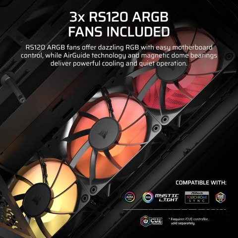 Corsair Obudowa Corsair 3200D RS ARGB Mid-Tower Smoked