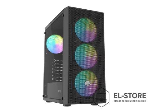 FURY OBUDOWA FURY SHOBO SH8F ARGB MIDI TOWER Z OKNEM CZARNA
