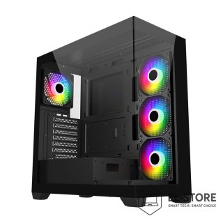 Fortron Obudowa FSP Geh Midi M340 BA ATX/ M-ATX/M-ITX/ARGB o.N. Black retail