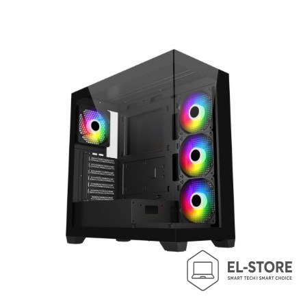 Fortron Obudowa FSP Geh Midi M340 BA ATX/ M-ATX/M-ITX/ARGB o.N. Black retail