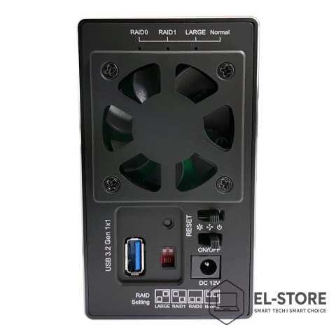 LC-POWER LC-Power LC-35U3-RAID-2 obudowa do dysków twardych Obudowa HDD Czarny 3.5"