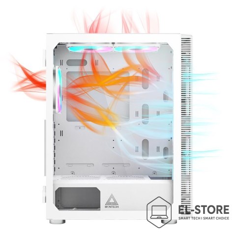 Montech Obudowa komputerowa Montech X3 TG RGB biała