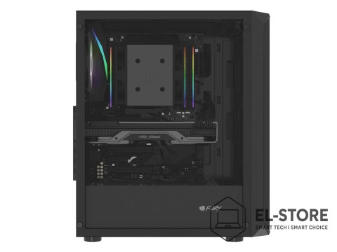 NATEC OBUDOWA FURY SHOBO SH4 RGB MIDI TOWER Z OKNEM CZARNA