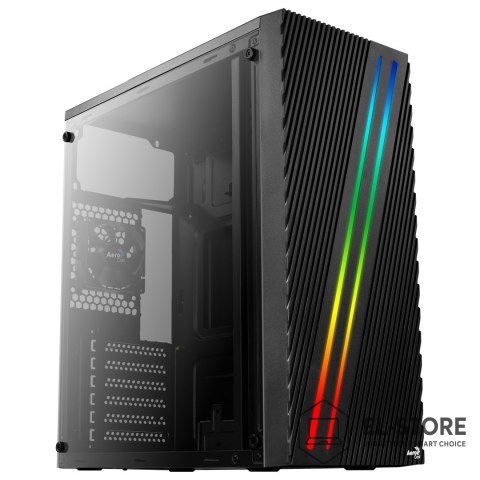 Aerocool Obudowa Aerocool PGS STREAK A AEROPGSSTREAK-A-BKRG (ATX, Micro ATX, Mini ITX; kolor czarny)