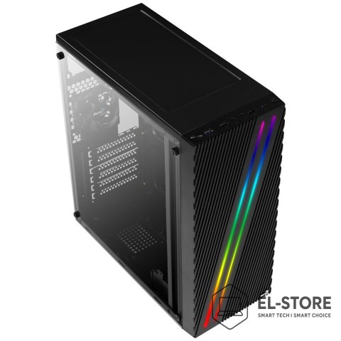Aerocool Obudowa Aerocool PGS STREAK A AEROPGSSTREAK-A-BKRG (ATX, Micro ATX, Mini ITX; kolor czarny)