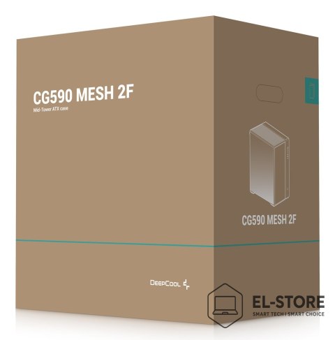DEEPCOOL DeepCool CG590 MESH 2F Midi Tower Czarny