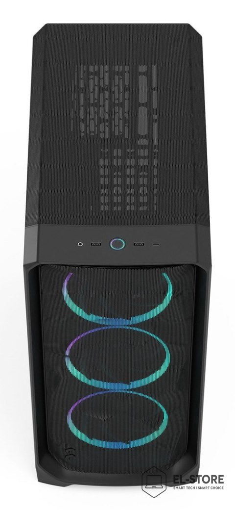 FRACTAL DESIGN Fractal Meshify 3 Black RGB TG Midi Tower Gaming Gehäuse schwarz