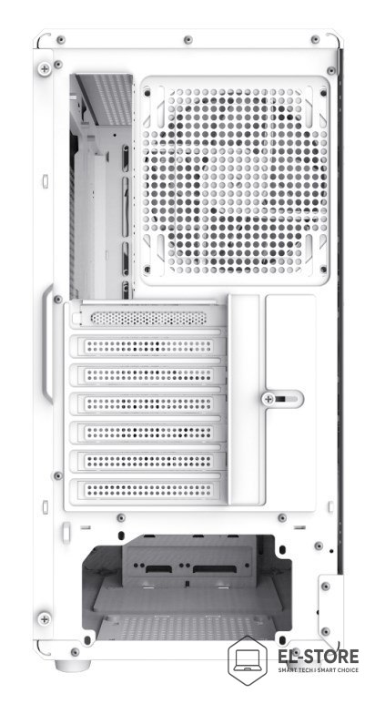 No name GameMax CLAW 460 WH Midi Tower Biały