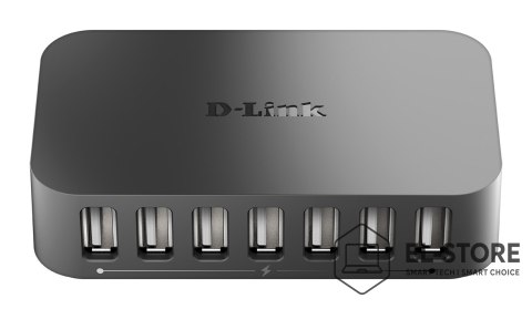 D-Link D-Link DUB-H7 USB 2.0 Type-C 480 Mbit/s Czarny