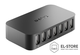 D-Link D-Link DUB-H7 USB 2.0 Type-C 480 Mbit/s Czarny