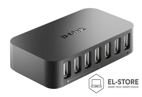 D-Link D-Link DUB-H7 USB 2.0 Type-C 480 Mbit/s Czarny