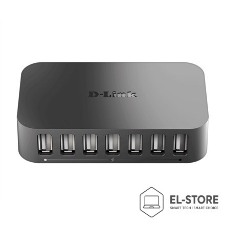 D-Link D-Link DUB-H7 USB 2.0 Type-C 480 Mbit/s Czarny