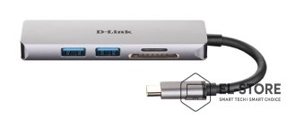 D-Link D-link- Hub USB-C-2xUSB,1xSD/microSD 1xHDMI