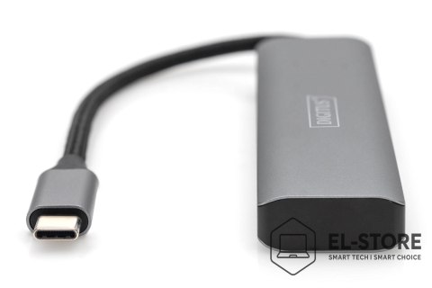 DIGITUS Digitus Koncentrator USB-C 4-portowy, 2 x USB A i 2 x USB-C