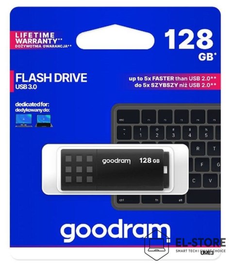 GoodRam Pendrive GoodRam UME3 UME3-1280K0R11 (128GB; USB 3.0; kolor czarny)