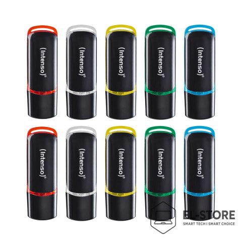 INTENSO Intenso 3511561 pamięć USB 8 GB USB Typu-A 2.0 Czarny, Czerwony, Zielony, Przezroczysty, Żółty, Niebieski