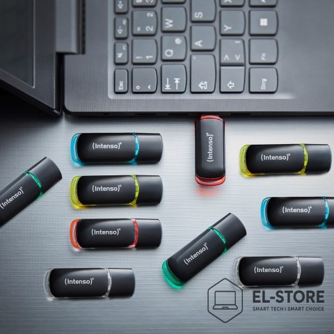 INTENSO Intenso 3511561 pamięć USB 8 GB USB Typu-A 2.0 Czarny, Czerwony, Zielony, Przezroczysty, Żółty, Niebieski