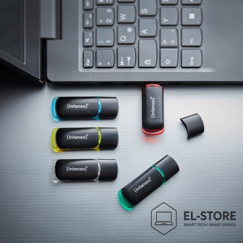 INTENSO Intenso 3511595 pamięć USB 64 GB USB Typu-A 2.0 Czarny, Czerwony, Zielony, Przezroczysty, Żółty, Niebieski