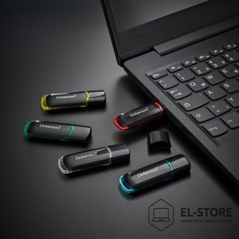 INTENSO Intenso 3511595 pamięć USB 64 GB USB Typu-A 2.0 Czarny, Czerwony, Zielony, Przezroczysty, Żółty, Niebieski