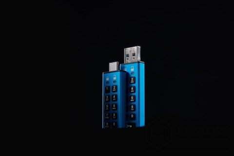Kingston Flashdrive Kingston 32GB IKKP200/32GB IronKey Keypad 200 USB Typu-A 3.2 Gen 1 (3.1 Gen 1) Niebieski