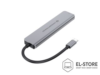 No name Conceptronic DONN33G stacja dokująca Przewodowa USB 3.2 Gen 1 (3.1 Gen 1) Type-C Srebrny