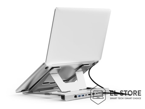 No name Conceptronic DONN35S stojak na laptop Podstawka na notebooka Srebrny