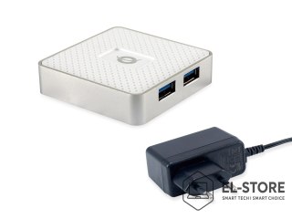 No name Conceptronic HUBBIES03W huby i koncentratory USB 3.2 Gen 1 (3.1 Gen 1) Micro-B 5000 Mbit/s Biały