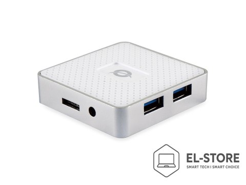 No name Conceptronic HUBBIES03W huby i koncentratory USB 3.2 Gen 1 (3.1 Gen 1) Micro-B 5000 Mbit/s Biały