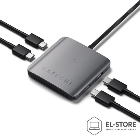 No name Satechi - Hub - z Power Delivery - 4 x USB-C 3.2 Gen 2 - Komputer stacjonarny